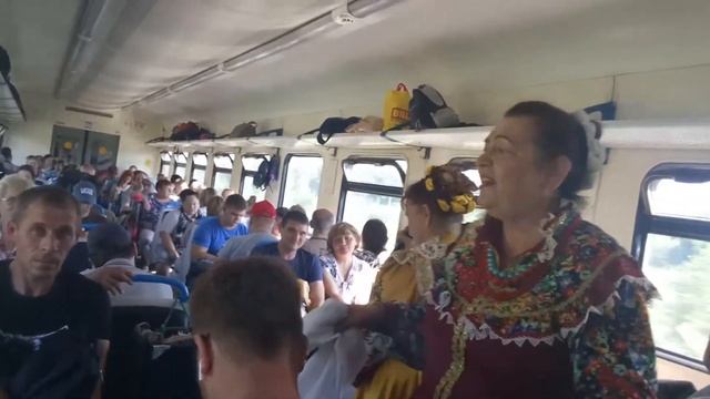 Электричка Лобня Каналстрой. Едем на дачу. смотреть онлайн