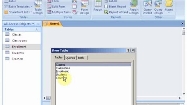 Create Access Database - Free Training - School Database Part 8 смотреть онлайн