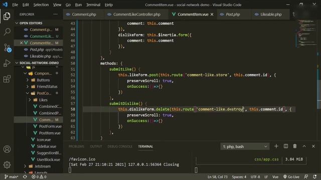 Social Network: Laravel 8 and Inertia - Ep.#24 User Posts (Part 6): Profile Posts смотреть онлайн