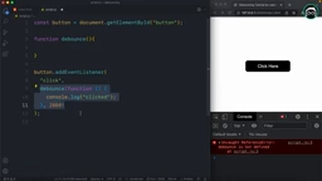 Debounce Function in JavaScript - JavaScript Job Interview question смотреть онлайн