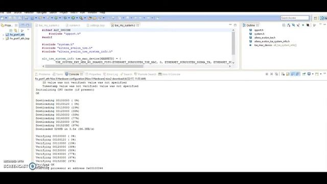 Ethernet ping test using Telnet from PC to the MAX 10 Development Kit смотреть онлайн