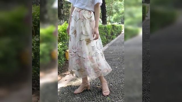 женская весенне летняя юбка. смотреть онлайн