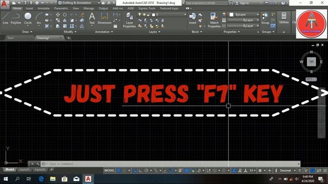 How to on off display grid lines in autocad||?how to turn on and off grid line in autocad 2018/2020 смотреть онлайн