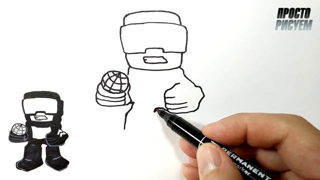 Как нарисовать ТАНКМЕН из игры Friday Night Funkin смотреть онлайн