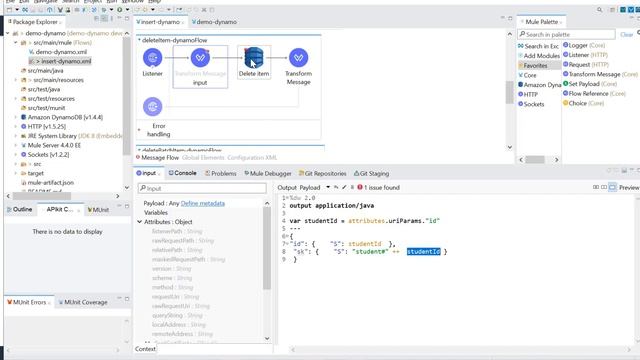 Amazon Dynamo Db connector to delete data using DeleteItem with Mule 4 -part3(a) смотреть онлайн