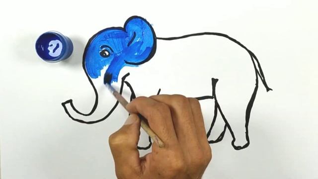 Bolalar uchun Fil rasm chizish/Drawing Elephant for children/Рисование Слон для детей смотреть онлайн