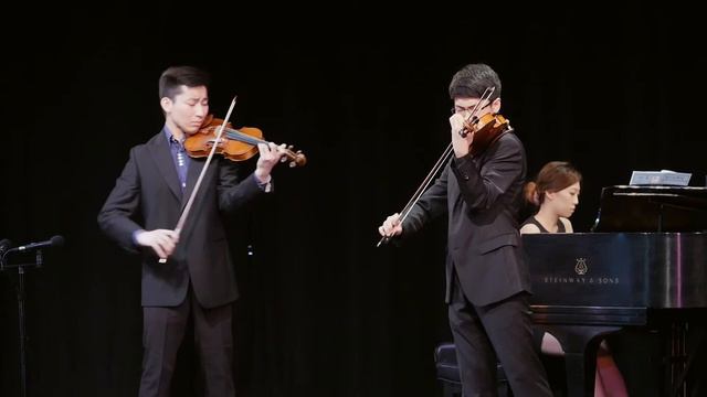 Hiu Sing Fan and Peter Lin-Suite for Two Violins and Piano, 1st mvt.(Moszkowski) смотреть онлайн