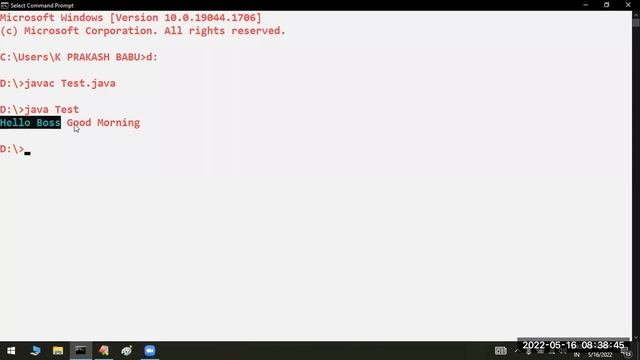 CORE JAVA tutorials || Demo - 3 || by Mr. Prakash Babu On 16-05-2022 @8AM IST смотреть онлайн