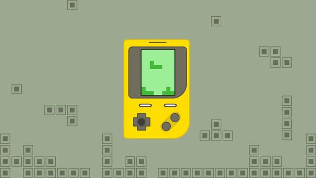 Brick game. Tetris game animation in Adobe After Effects. Компьютерная игра тетрис смотреть онлайн