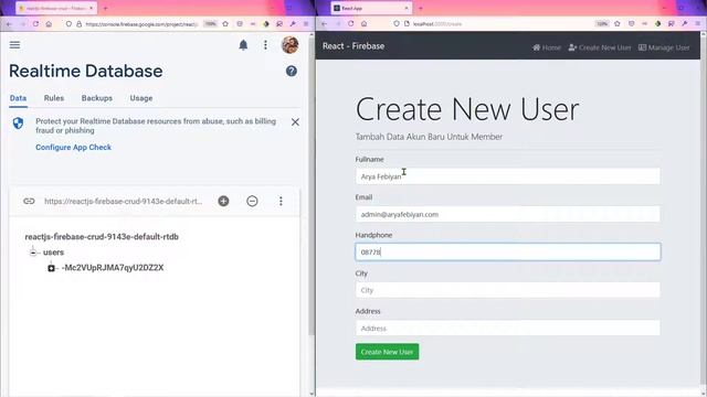 PROGRESS BELAJAR REACT HOOKS DENGAN REALTIME DATABASE DI FIREBASE смотреть онлайн