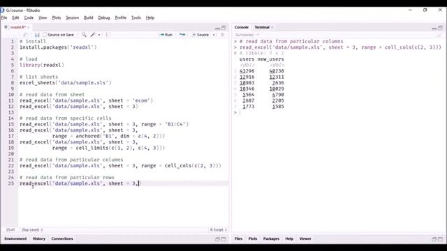 Import Excel Data into R - Read data from specific rows and columns смотреть онлайн
