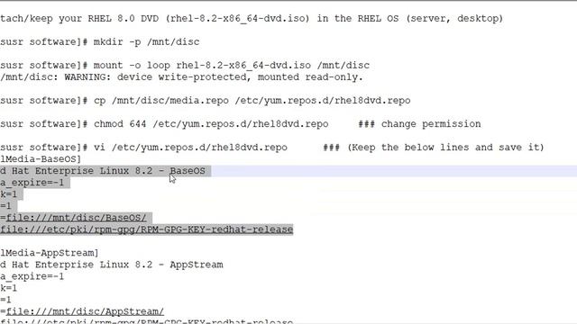 Step-by-step Mount RHEL or CentOS DVD images - Quick Step - RHEL learner and Beginner смотреть онлайн