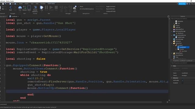 How to Make an Automatic Weapon - Roblox Studio Tutorial смотреть онлайн