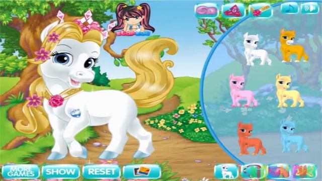 Disney Princess Palace Pets Pony Dress Up Game for Girls смотреть онлайн