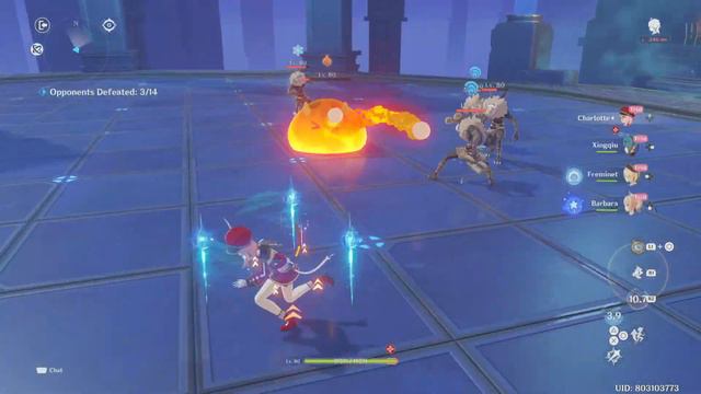 Genshin Impact - Charlotte character trial demo gameplay смотреть онлайн