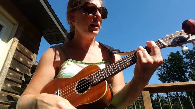 Down by the River (Neil Young) ukulele cover смотреть онлайн