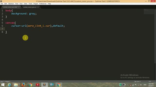 HOW TO USE CUSTOM CURSOR IN YOUR WEBPAGE смотреть онлайн