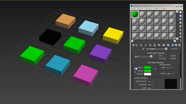 Pick color material 3dsmax смотреть онлайн