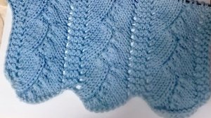 Узор спицами, Турецкий завиток.