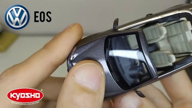 Обзор модели кабриолета Volkswagen EOS 2-го поколения 1:43 Kyosho | Компакт спорт кабрио смотреть онлайн