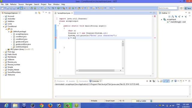 How to take Character Input in Java смотреть онлайн