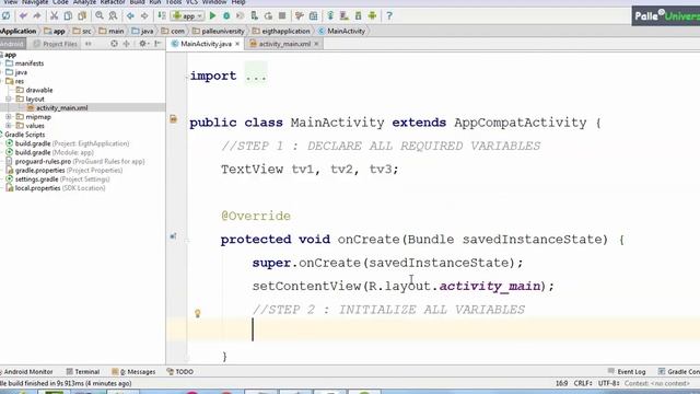 assignment on settext and gettext methods in android смотреть онлайн