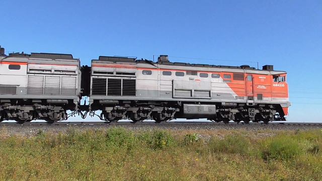 2ТЭ10М-2217 следует резервом по перегону Никашновка-.Круглое поле 02.09.17 смотреть онлайн