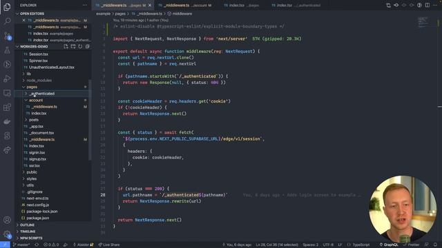 Supabase + Next.js Edge Auth Explainer смотреть онлайн