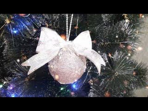 Елочный шар в серебре; Christmas Ball In Silver