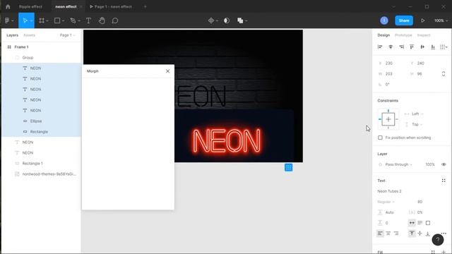 Animated Figma Neon Text смотреть онлайн