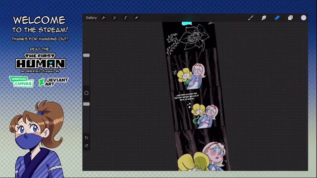 Surprise! I'm going Live again! -- Undertale Prequel Comic Live Stream смотреть онлайн