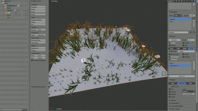 Blender: a true story about grass and paticle system смотреть онлайн