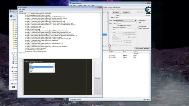 Cheat Engine Lua - Using modules as table files смотреть онлайн