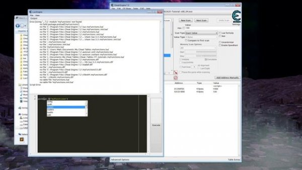 Cheat Engine Lua - Using modules as table files