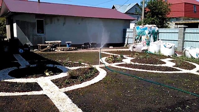 полив газона