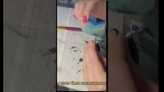 чёрный градиент | накладные ногти смотреть онлайн