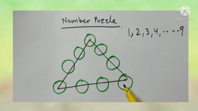NumberPuzzle#11 Magic Triangle Puzzle | Fill digits 1 to 9 смотреть онлайн
