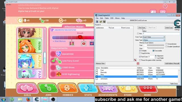 Crush Crush Free Gifts Cheat Engine