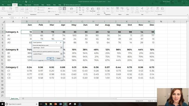 How to Insert Miniature Line Graphs Called Sparklines смотреть онлайн