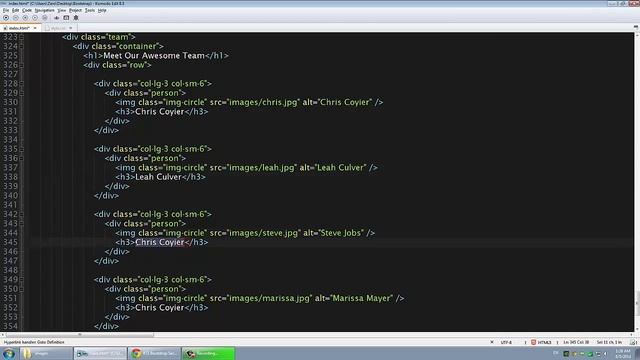 [ Twitter Bootstrap 3 In Arabic ] #23 - Section Our Team Part 2 смотреть онлайн