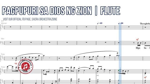 Pagpupuri sa Dios ng Zion | Flute | Piano смотреть онлайн