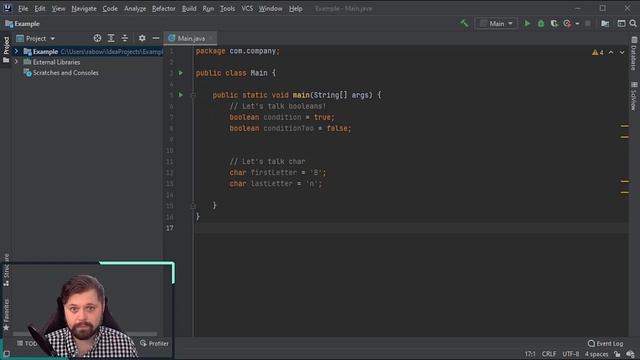 Primitive Data Types - Boolean and Char смотреть онлайн