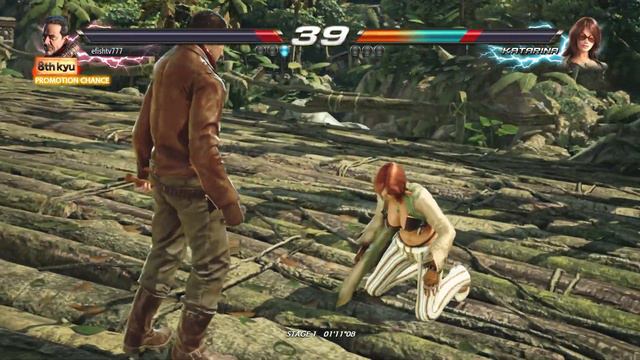 Negan the Walking Dead vs Katarina (Hardest AI) - Tekken 7 Arcade смотреть онлайн