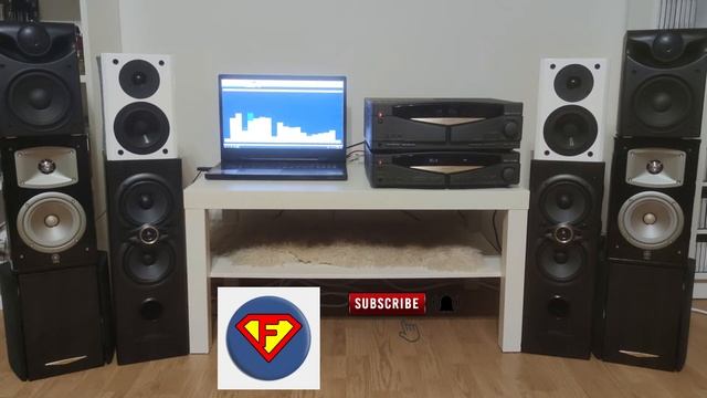 Stereo amplifier Kenwood Series 21 R-A150 on white Yamaha NX-E700 speakers смотреть онлайн