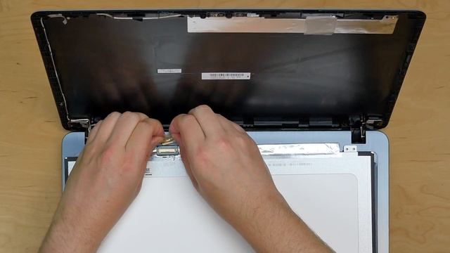 ASUS laptop screen replacement tutorial. ASUS X540B LCD installation step-by-step instructions. смотреть онлайн