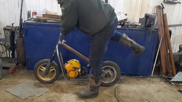 Самодельный МОТИК из бензопилы МАКИТА. смотреть онлайн