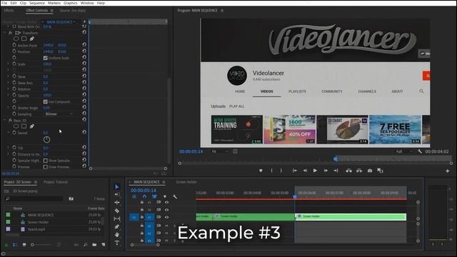 Creating A 3D Screen In Premiere Pro - Tutorial