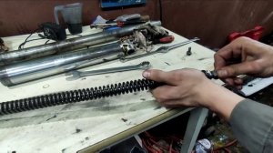 обслуживание передней вилки мотоцикла Урал