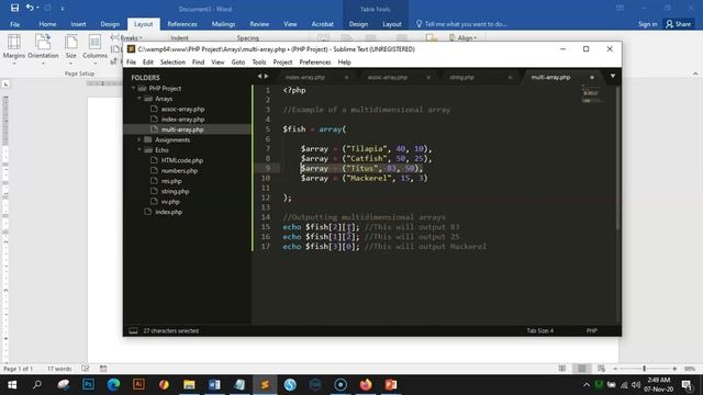 How to create a Multidimensional Array: [Definition MA in PHP] смотреть онлайн