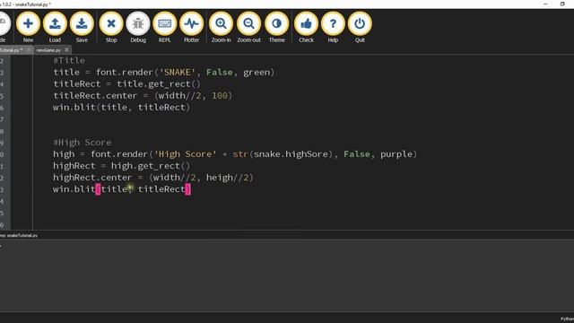 Python Pygame Tutorial: Snake 4 (Game Start Menu) смотреть онлайн